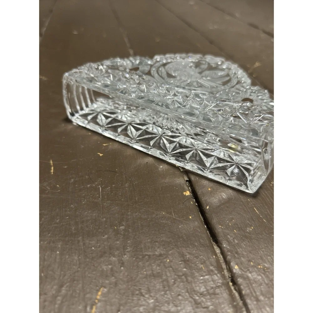 Vintage‎ Discontinued Hofbauer Byrdes Collection Crystal Napkin Holder Germany